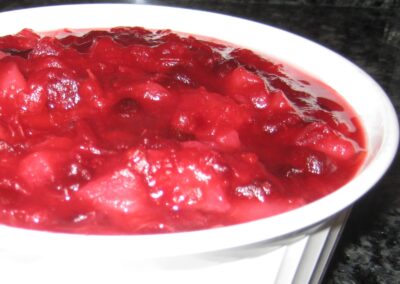 Foodie Friday: Cranberry-pear sauce. Yum.