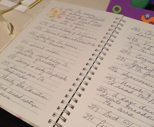 gratitude journal